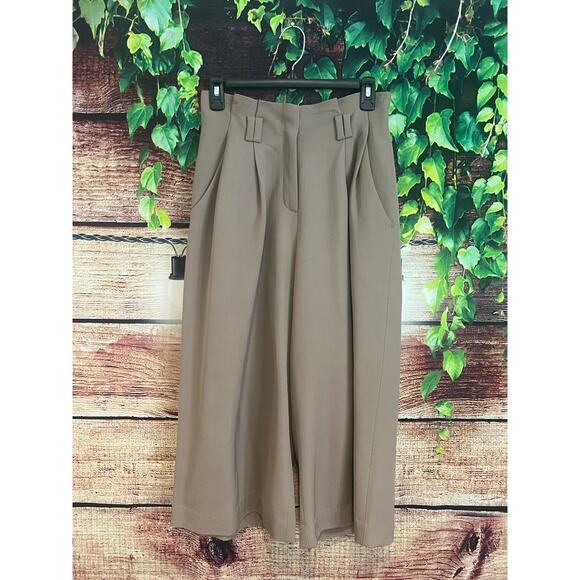 3.1 Phillip Lim Ladies Khaki Cropped Straight Tailored Pants, Brand Size 0 Women - Picture 2 of 11